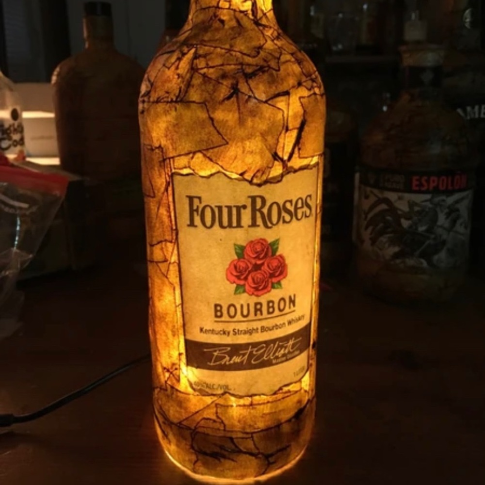 💜 Empty Four Roses Bourbon Bottle - Picture 10 of 12